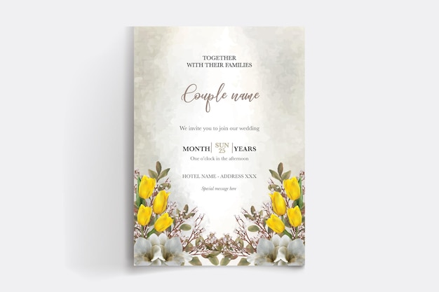 Modèles d'invitation de mariage