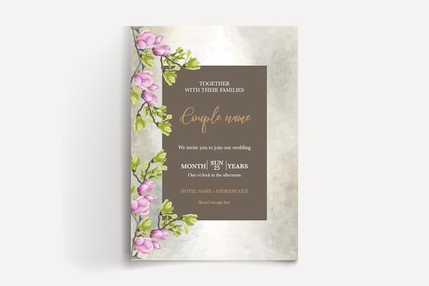 Modèles d'invitation de mariage