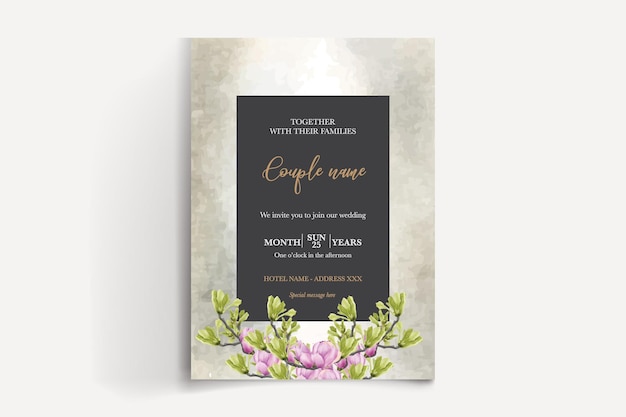 Modèles d'invitation de mariage