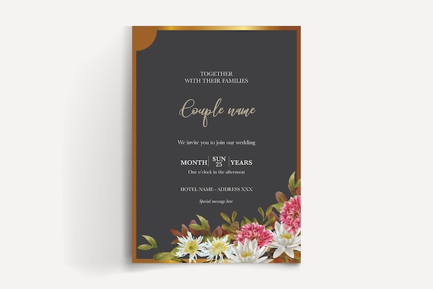 Modèles d'invitation de mariage