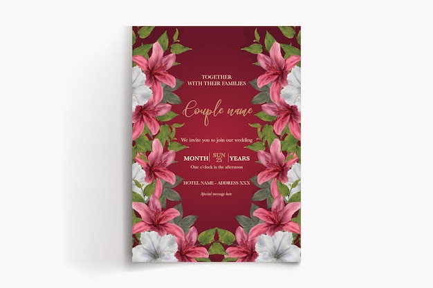 Modèles d'invitation de mariage