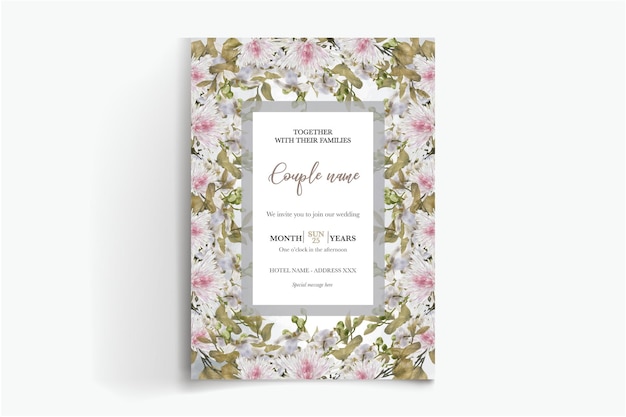 Modèles d'invitation de mariage