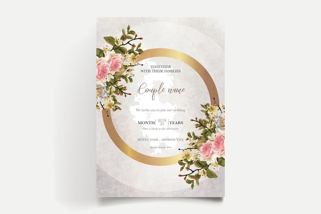 Modèles d'invitation de mariage