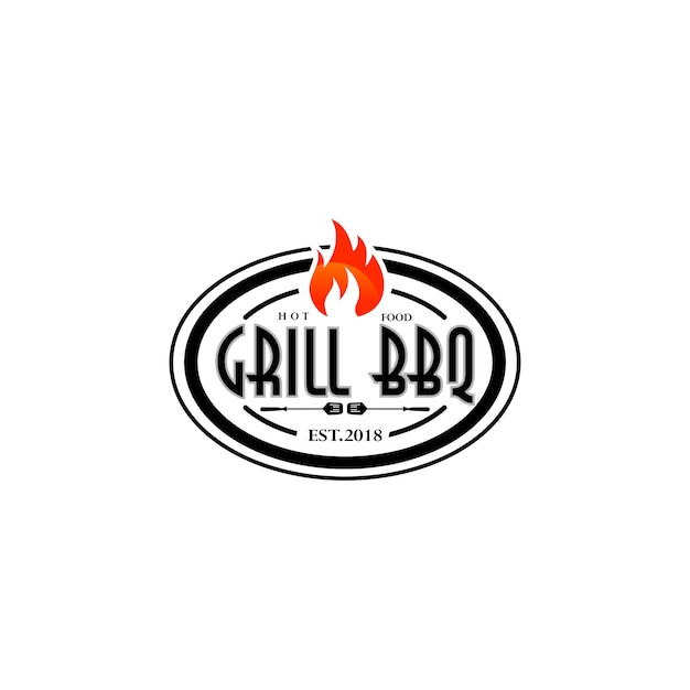 Modèles de logo Hot Grill