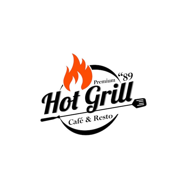 Modèles De Logo Hot Grill