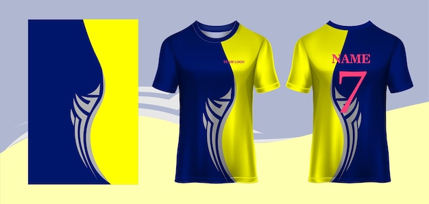 Vecteur modèles de maillots de sport