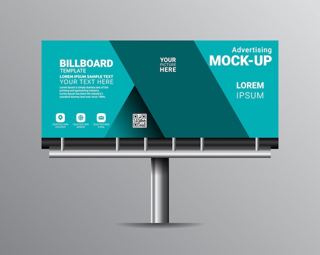 Modèles de modèles de panneau d'affichage pour la publicité extérieure.