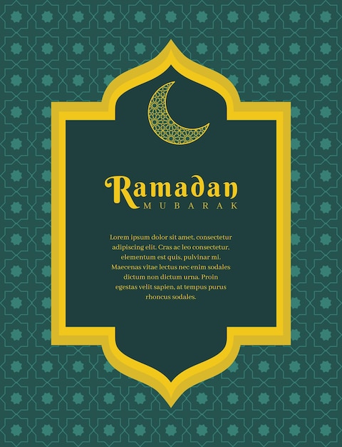 Vecteur modèles pour le mois de ramadan