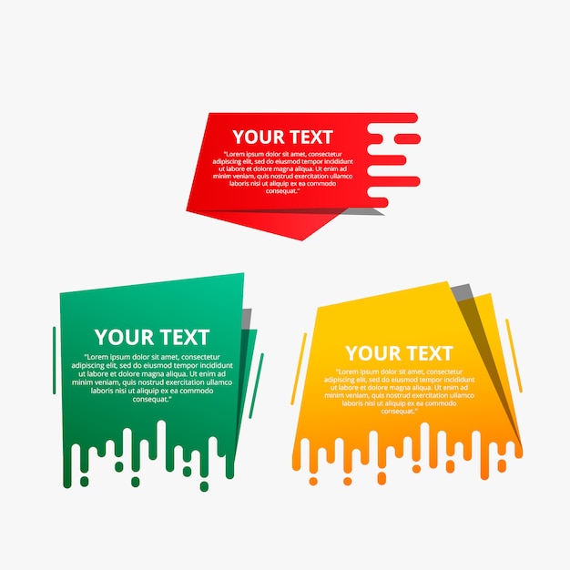 Modèles de texte de style vitesse origami pour bannière