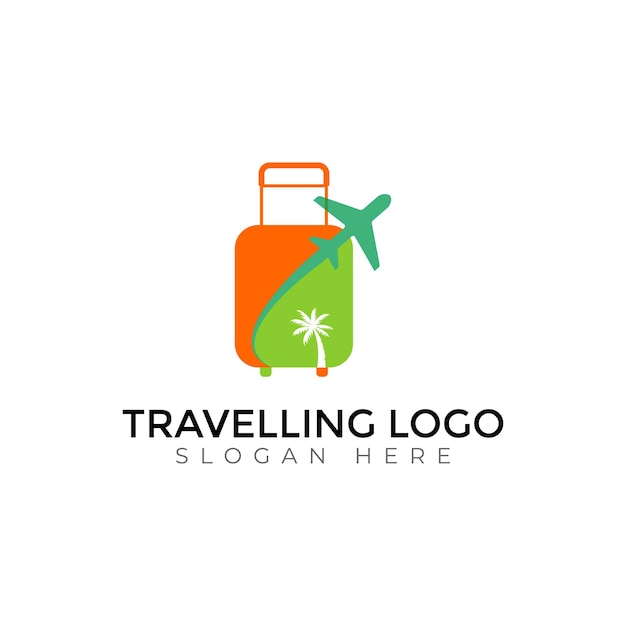 Des modèles de vecteurs de voyage créatifs, une typographie abstraite, un logo coloré.