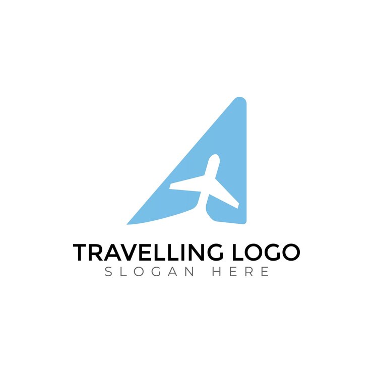 Des modèles de vecteurs de voyage créatifs, une typographie abstraite, un logo coloré.