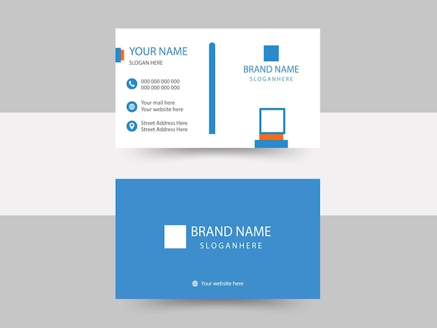 Vecteur moden business card design template