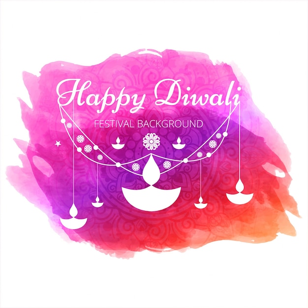 Modern Happy Diwali Background