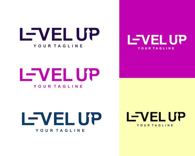 Modern Level Up Typography Inspiration Pour La Conception De Logo