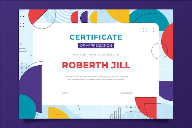 Moderne certificat de fond