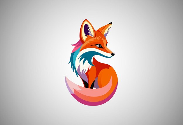 Moderne Fox Modèle De Conception Du Logo Illustration Vectorielle Animal De La Forêt