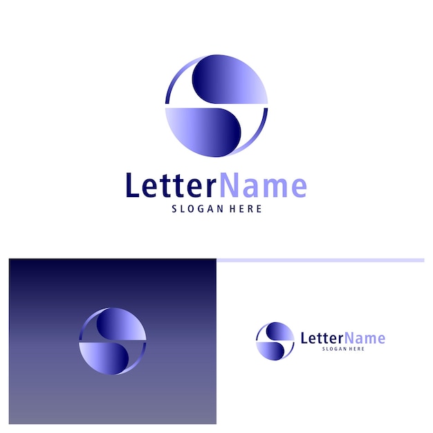 Moderne lettre S vecteur de conception de logo créatif modèle de concepts de logo S.