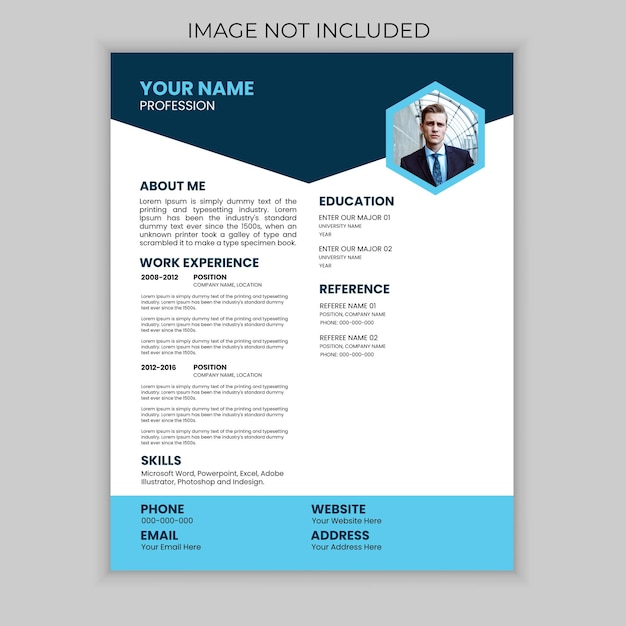 Moderne modèle de conception de CV