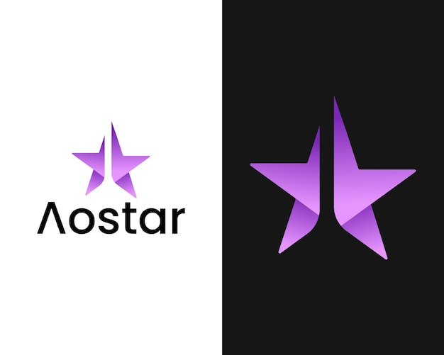 Moderne Modèle De Conception Vectorielle Du Logo De L'étoile
