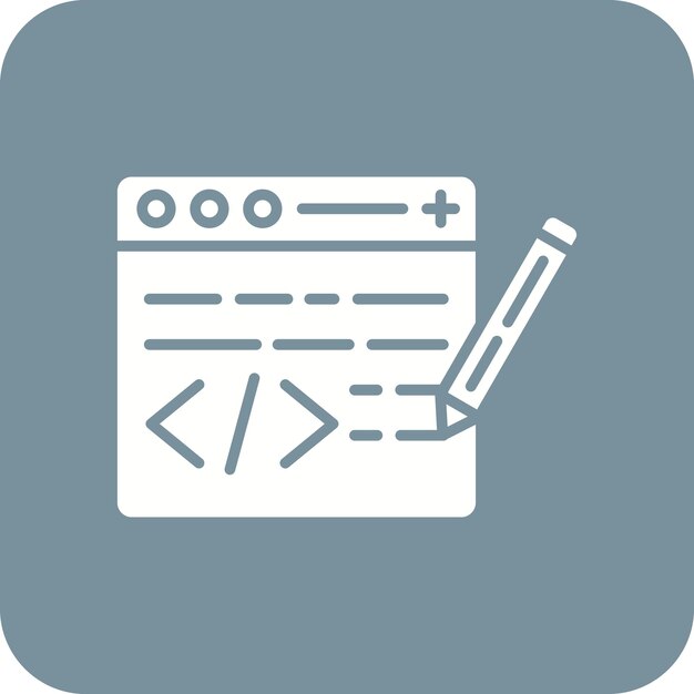Modifier l'image vectorielle de l'icône de code Peut être utilisé pour la programmation informatique