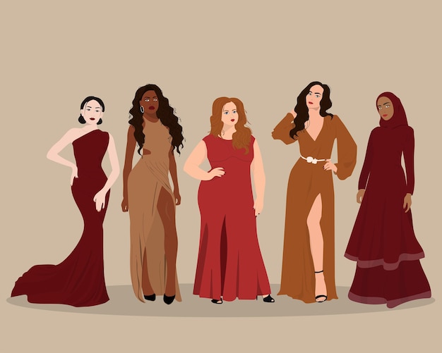 Mois de la fête des femmes et bannière de la journée de la femme.