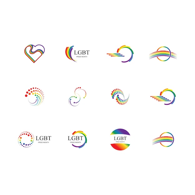 Mois de la fierté LGBT Célébré chaque année LGBT Droits de l'homme et tolérance Illustration