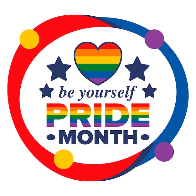 Le mois de la fierté LGBT en juin Lesbiennes, gays, bisexuels, transgenres, amour, drapeau LGBTQ, vecteur arc-en-ciel