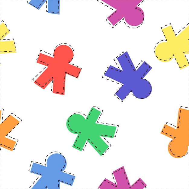 Vecteur mois de la fierté lgbtq personnes colorées texture de motif de fond dans le style de points doodle dessinés à la main