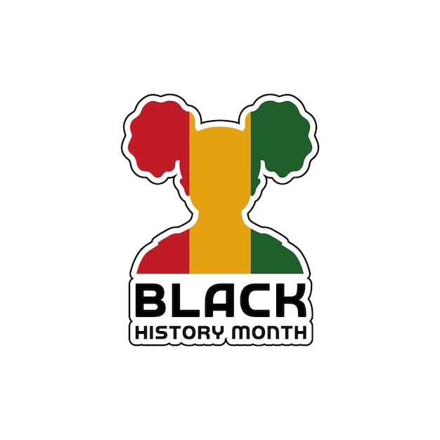 Un mois de l'histoire des Noirs avec une Afro girl