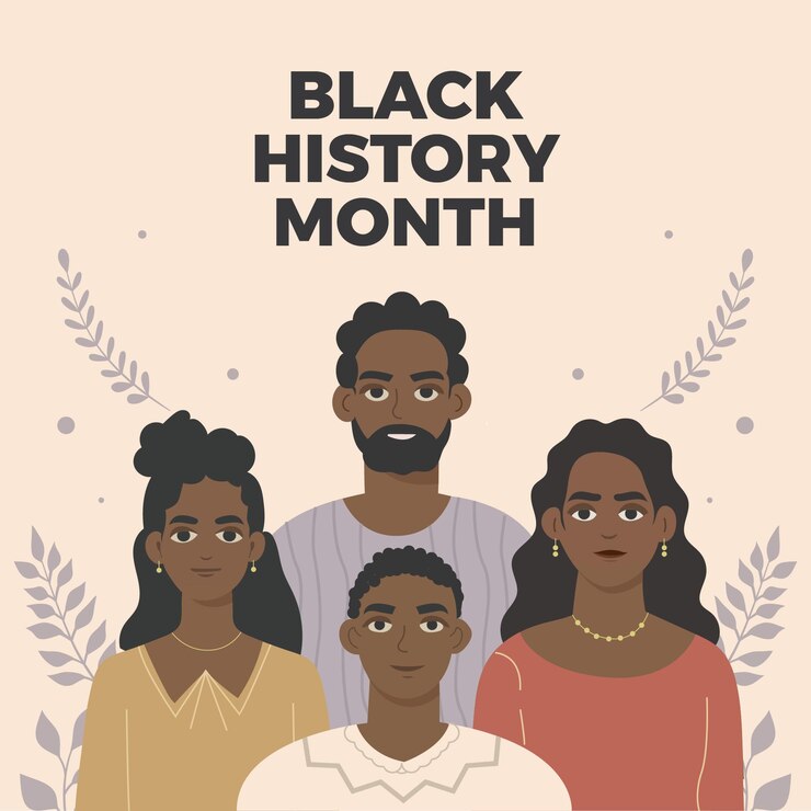 Vecteur le mois de l'histoire des noirs