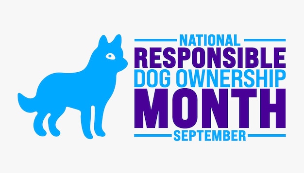 Le mois de la possession responsable du chien est observé chaque année en septembre.