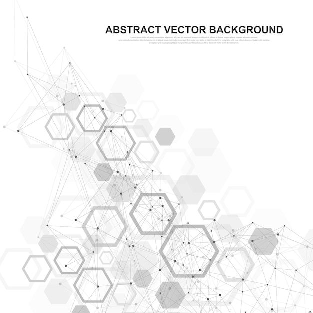 Molécule De Recherche Sur L'adn De Fond Médical Abstrait