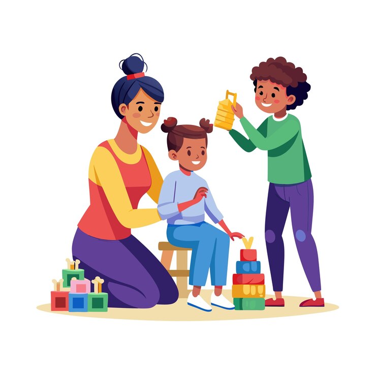 Vecteur moments de la vie familiale réelle concepts d'illustration vectorielle