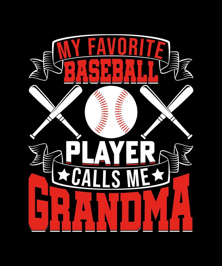 Mon joueur de baseball préféré m'appelle la conception de t-shirt de grand-mère.