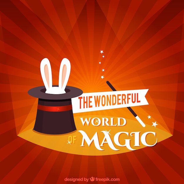 Vecteur le monde merveilleux de la magie