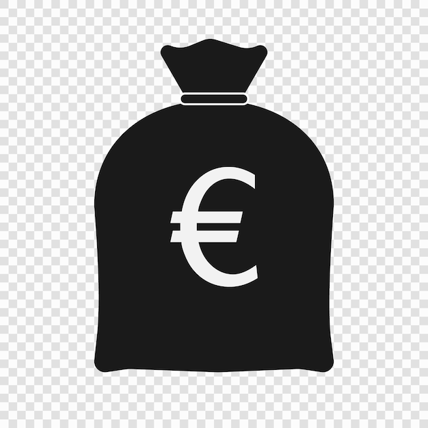 Vecteur money bag icône