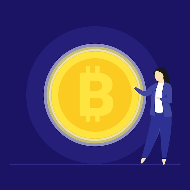 Monnaie crypto numérique et concept Bitcoin, Portefeuille d'investissement Crypto, Bitcoin Trading