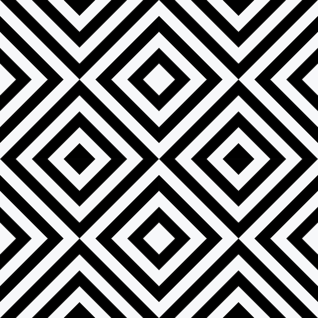 Monochrome élégance géométrique harmonie illusion noir et blanc