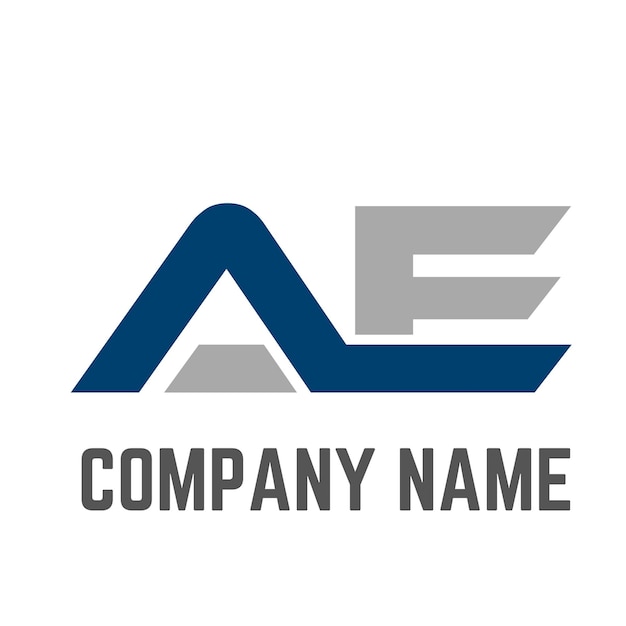 Monogram Letter AE Logo Design Logo en noir et blanc Utilisable pour les logos d'entreprise Logo vectoriel plat De