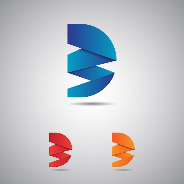 Vecteur monogramme 3d 3d vector icon design