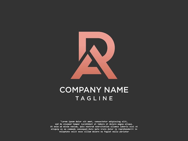 Monogramme Ar Lettre Logo