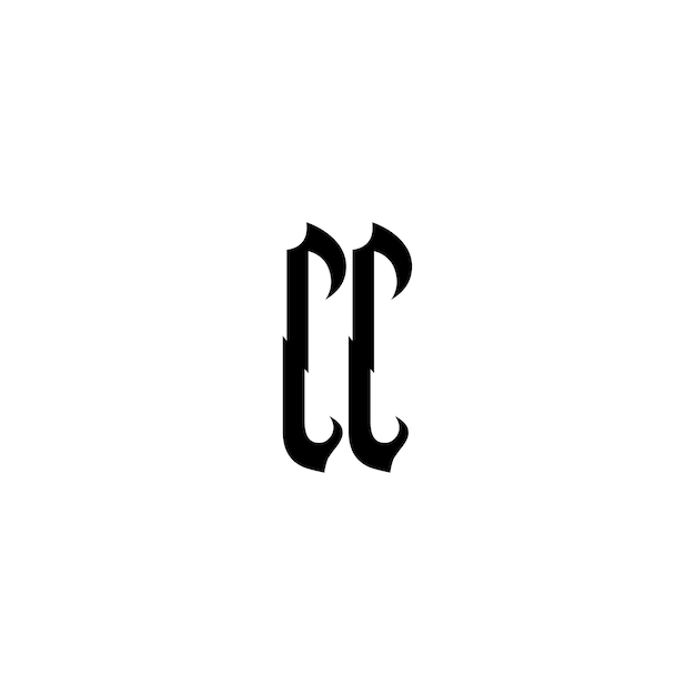 Vecteur monogramme du logo de l'entreprise, caractères de l'alphabet, caractères monocromatiques du logo, caractères simples du logo.