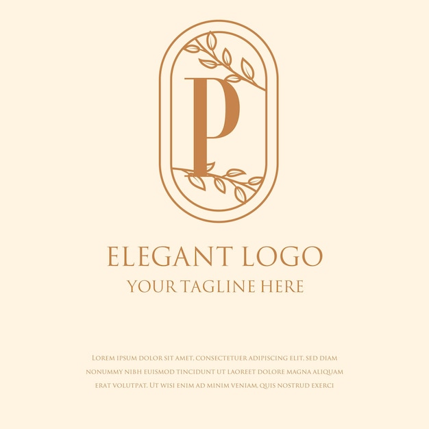 Vecteur monogramme élégant logos
