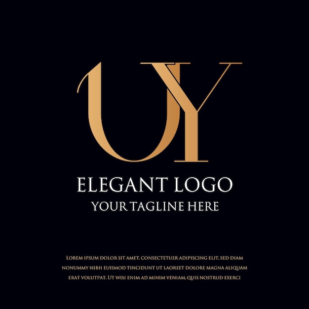 Vecteur monogramme élégant logos