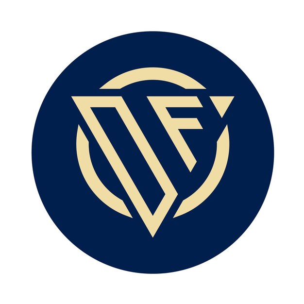 Monogramme initial simple et créatif de conceptions de logos