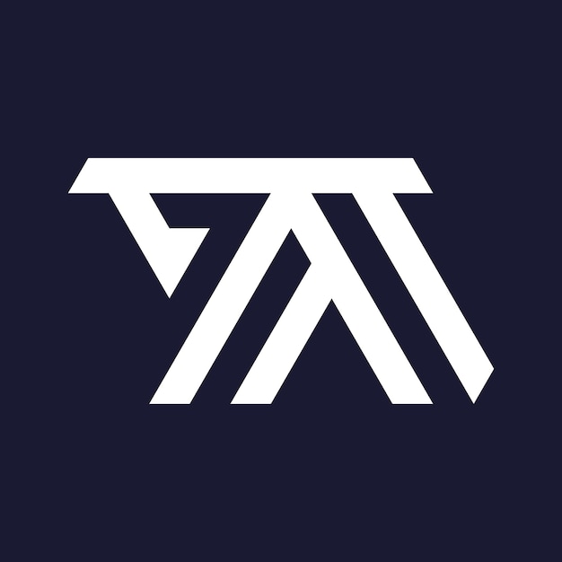 Vecteur monogramme logo 7mn