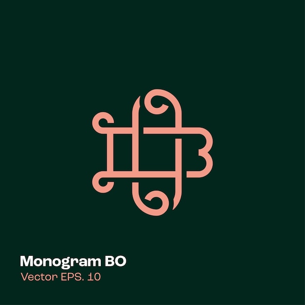 Monogramme Logo Bo