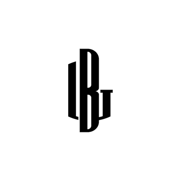 Monogramme logo design lettre texte nom symbole logo monochrome alphabet caractère logo simple