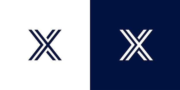 Vecteur monogramme moderne et minimal x pour les entreprises initial basé sur la lettre x logo de l'icône