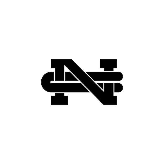 Vecteur monogramme nc